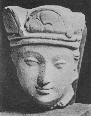 Head of god Indra
