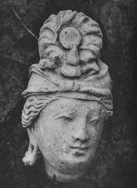 Head of god Indra or a Bodhisattva