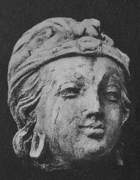 Head of god Indra or a Bodhisattva