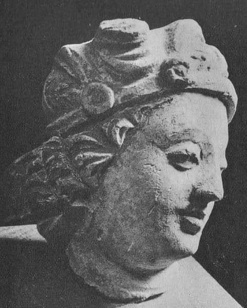 Head of god Indra or a Bodhisattva