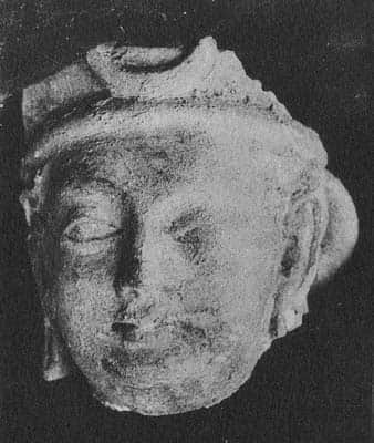 Head of god Indra or a Bodhisattva