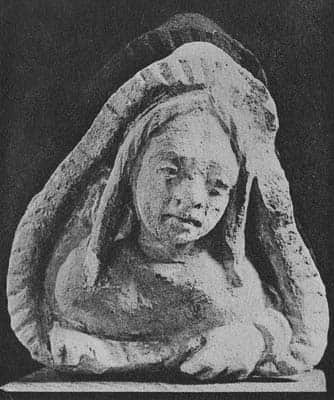 Bust of a female figure. Donor?