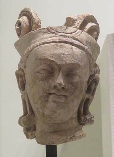Head of god Indra