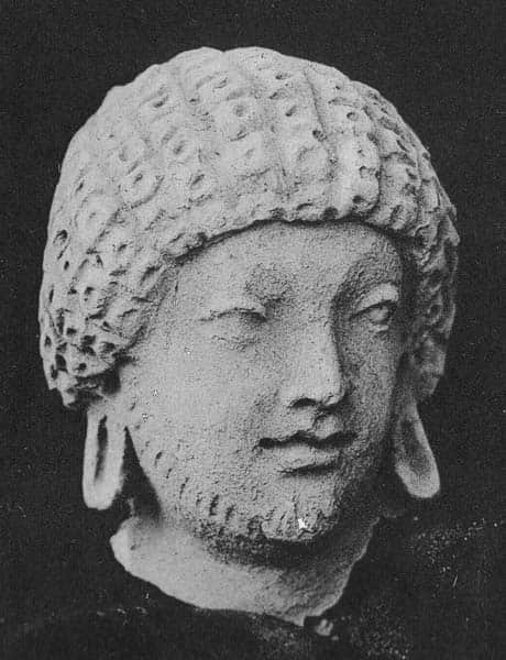 Head of god Indra or a donor