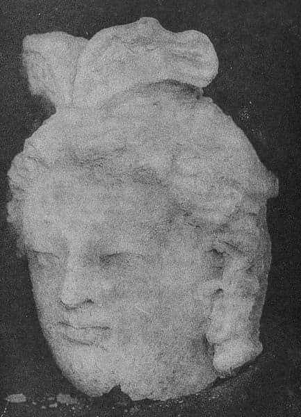 Head of god Indra or a Bodhisattva