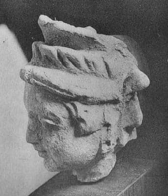 Head of deity, probably god Indra (HADB 132)