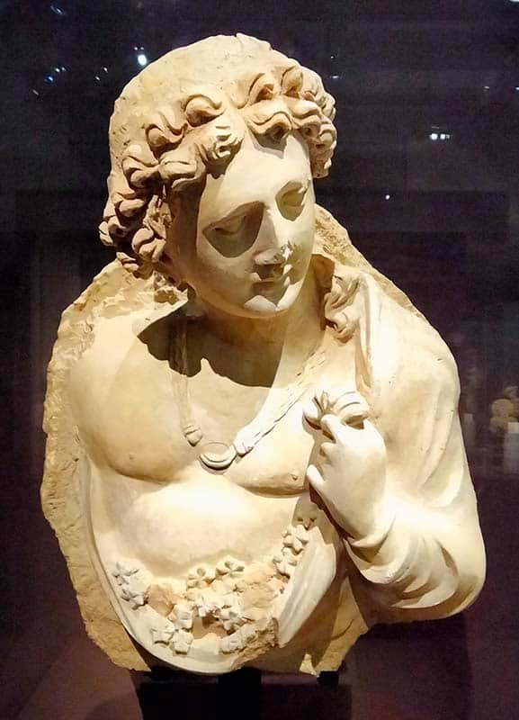 Bust of Genius with Flowers (HADB 151)