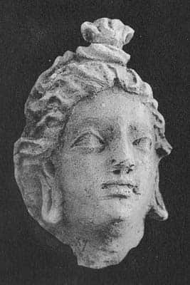 Head of god Brahma or a young brahman (HADB 282)