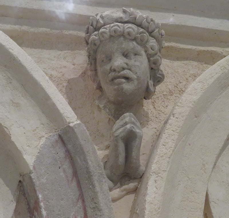 Figure in Stucco: Head of a donor, or god Indra, Bāgh Gaï, Hadda
