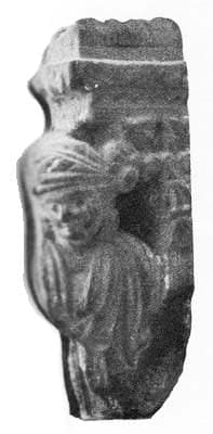 Historiated bas-relief in Schist: Women's Palace Guard, Haḍḍa, lost location, Hadda