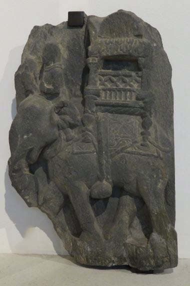 Historiated bas-relief in Schist: Return to Kapilavastu, Haḍḍa, lost location, Hadda