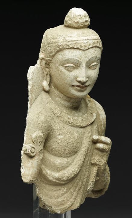 Figure in Stucco: Bodhisattva, Haḍḍa, lost location, Hadda