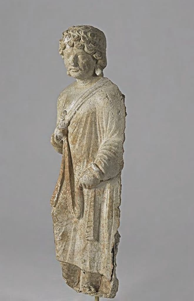 Figure in Stucco: Donor, Haḍḍa, lost location, Hadda
