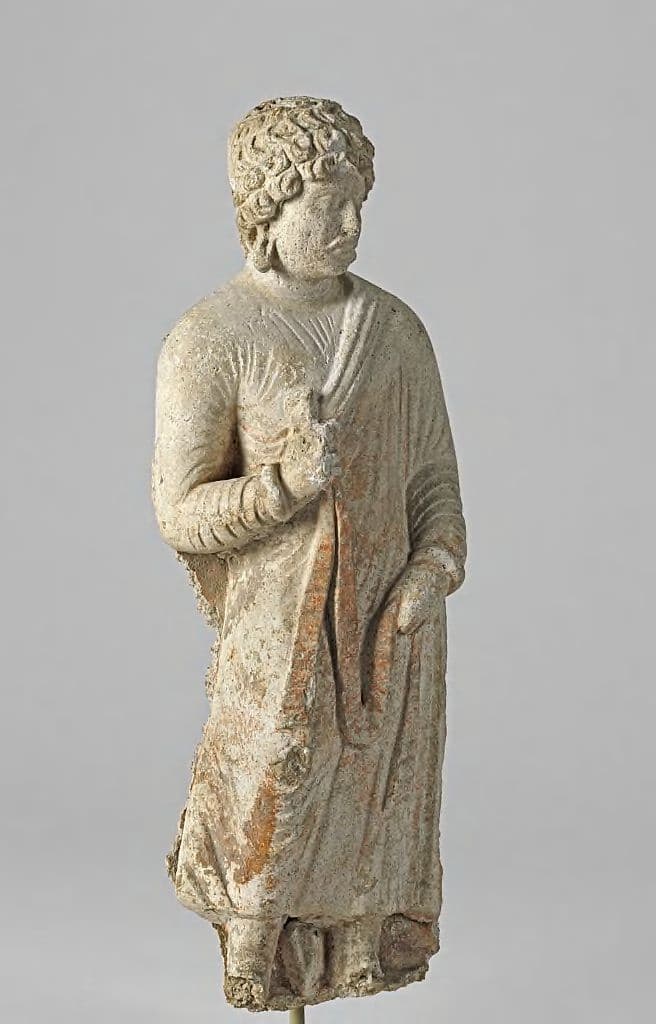 Figure in Stucco: Donor, Haḍḍa, lost location, Hadda