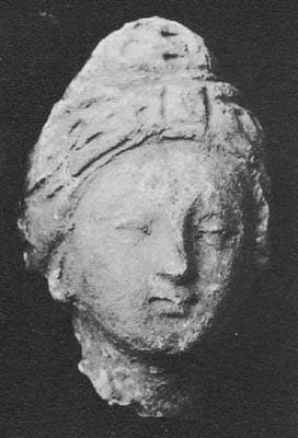Head of god Indra or a Bodhisattva