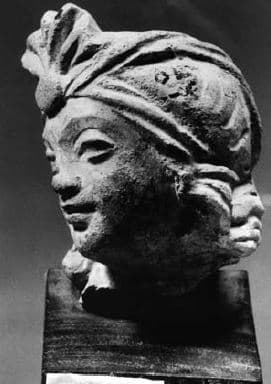 Head of god Indra or a Bodhisattva
