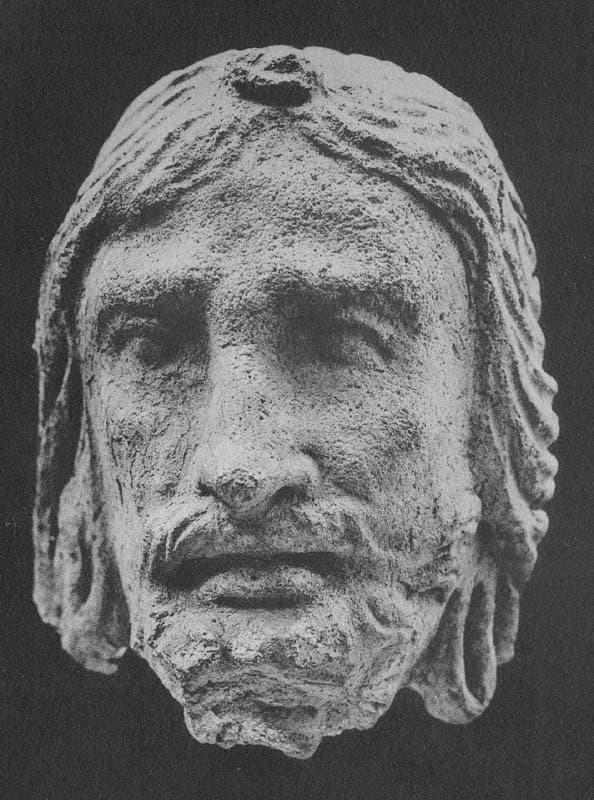 Figure in Stucco: Bust of Brahman, Tapa Kalān, Hadda
