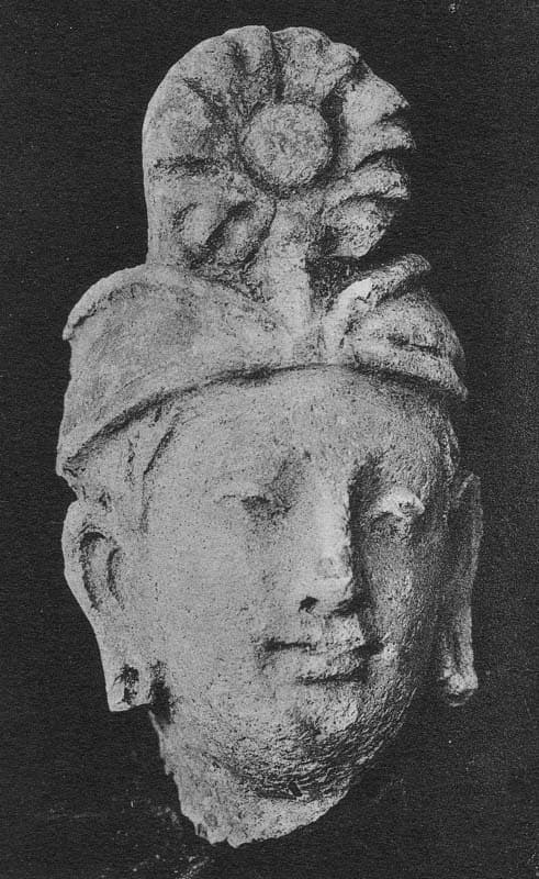 Head of god Indra or a Bodhisattva