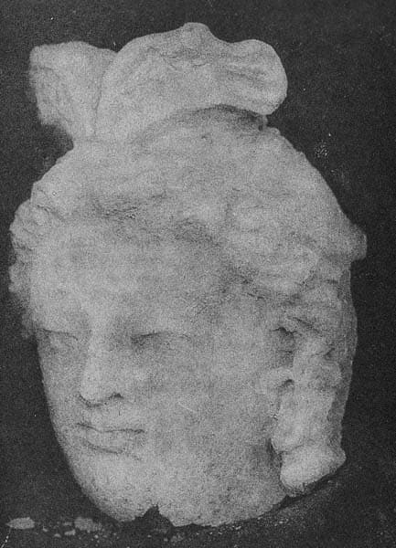 Head of god Indra or a Bodhisattva
