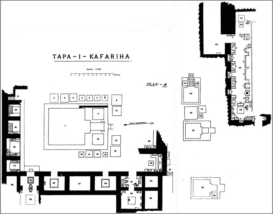 View of Tapa-i Kafarihā, Hadda, Afghanistan