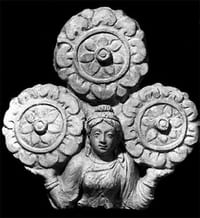 Figure in Clay: Sthavara supporting the Triratna, Haḍḍa, lost location, Hadda