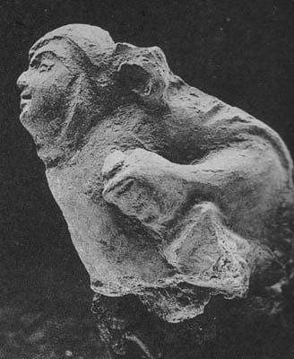 Figure in Stucco: Bust of Warrior, Tapa-i Kafarihā, Hadda