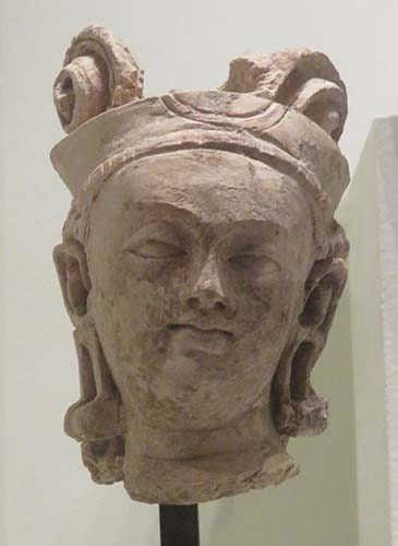 Head of god Indra