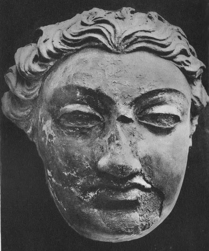 Figure in Stucco: Head of Donor, Tapa Kalān, Hadda