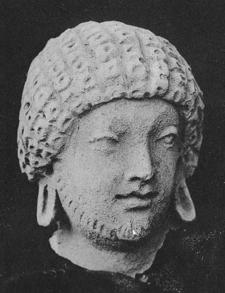 Head of god Indra or a donor