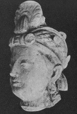 Tête d'Indra ou de Bodhisattva