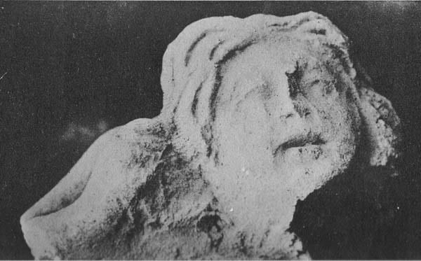 Figure in Stucco: Bust of Warrior, Tapa Kalān, Hadda