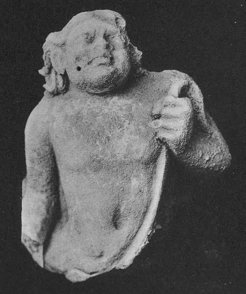 Figure in Stucco: Bust of Warrior, Tapa Kalān, Hadda