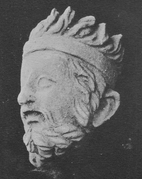 Figure in Stucco: Deity related to the winds, Tapa Kalān, Hadda